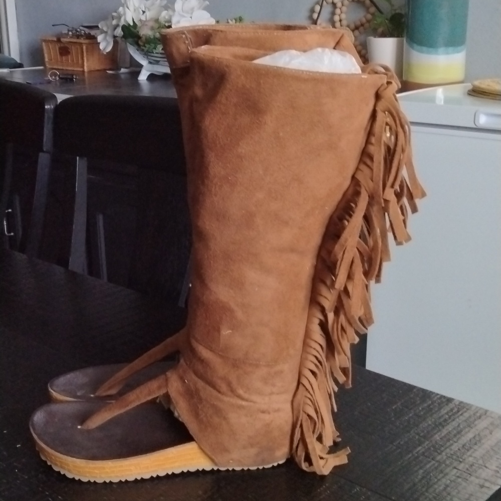 SUEDE SANDALS - Picture 4 of 14